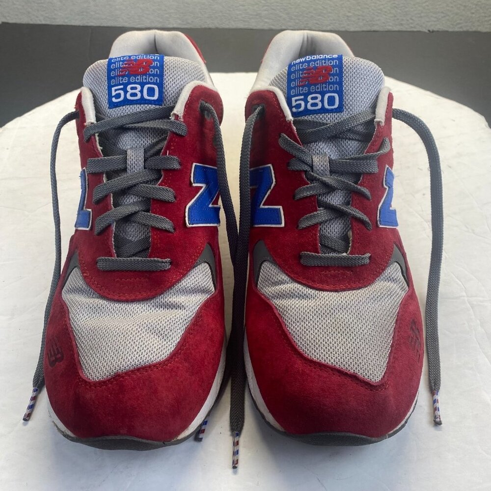New Balance 580 Elite Edition Shoes Mens Size11.5 Red Gray Blue Rollbar MT580BSR - Picture 15 of 15